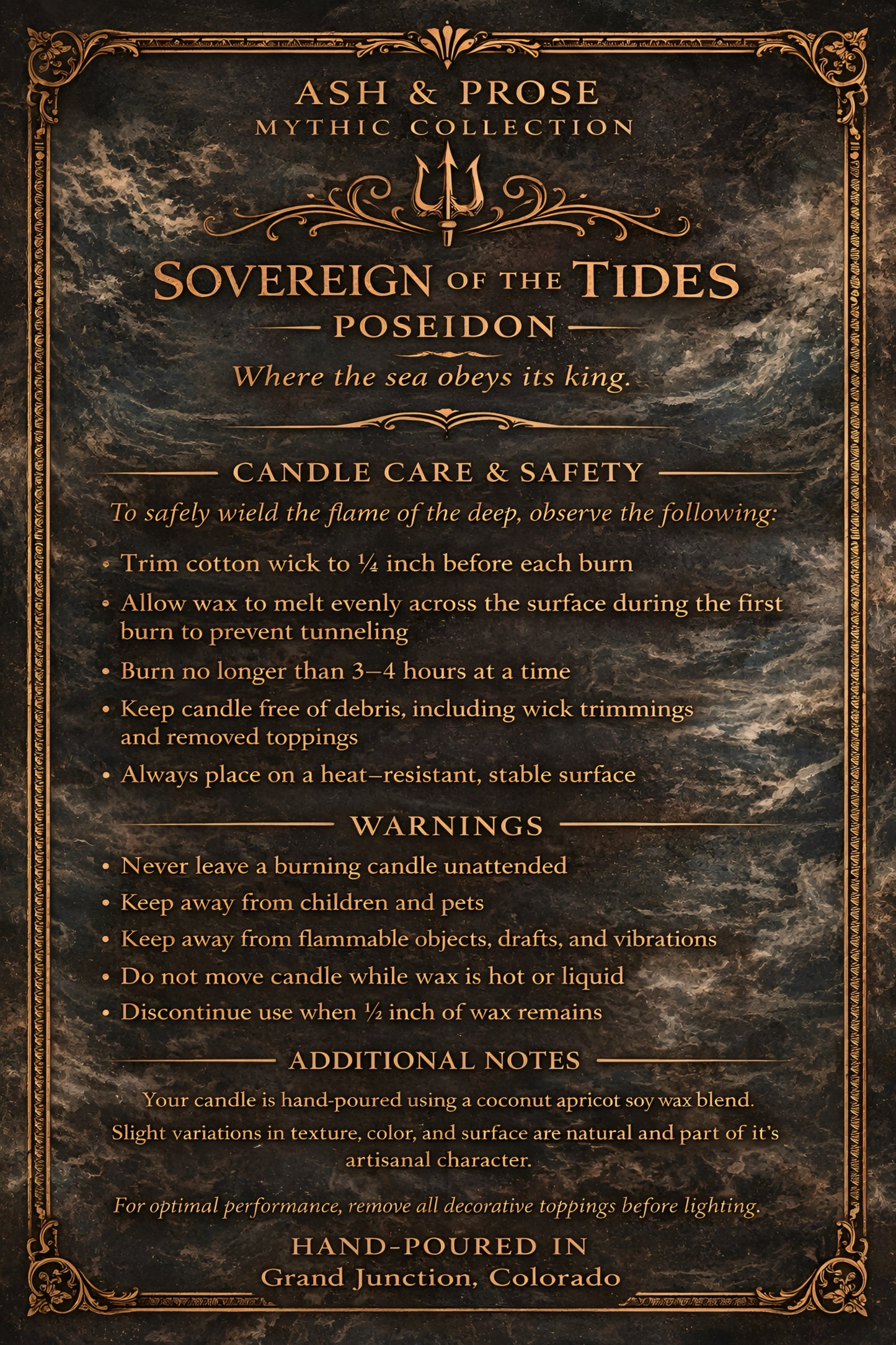 Sovereign of the Tides | Poseidon Devotional Set