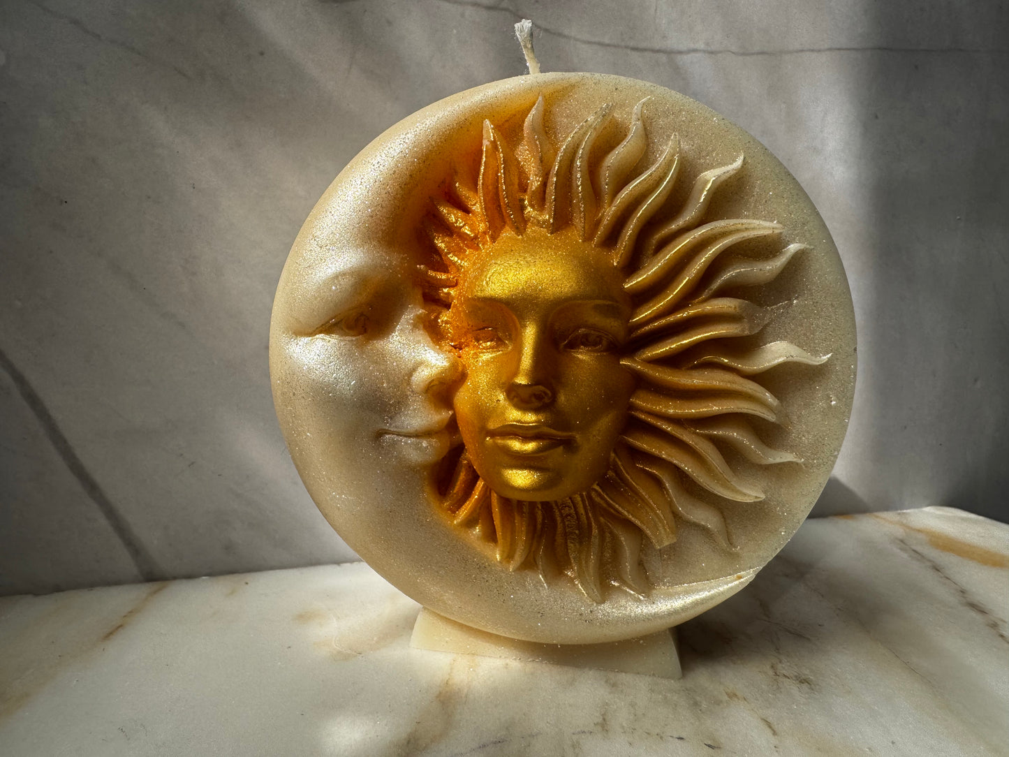 Sun & Moon Pillar Candle | Celestial Candle | Sweet & Enchanted Scent | Magical Home Decor | Dark Academia | Hand-Poured Soy Wax