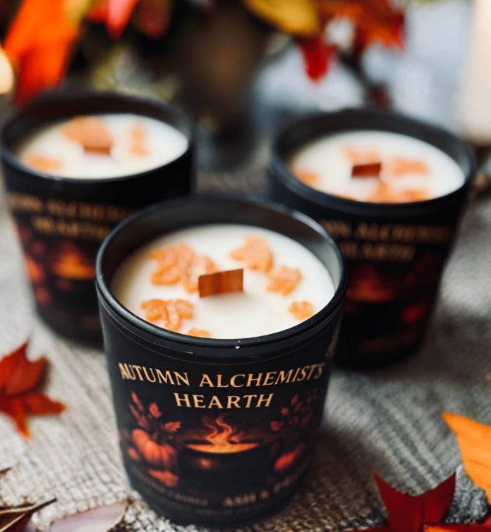 The Autumn Alchemist’s Hearth Candle | Decadent Bourbon, Fig & Vetiver Scent