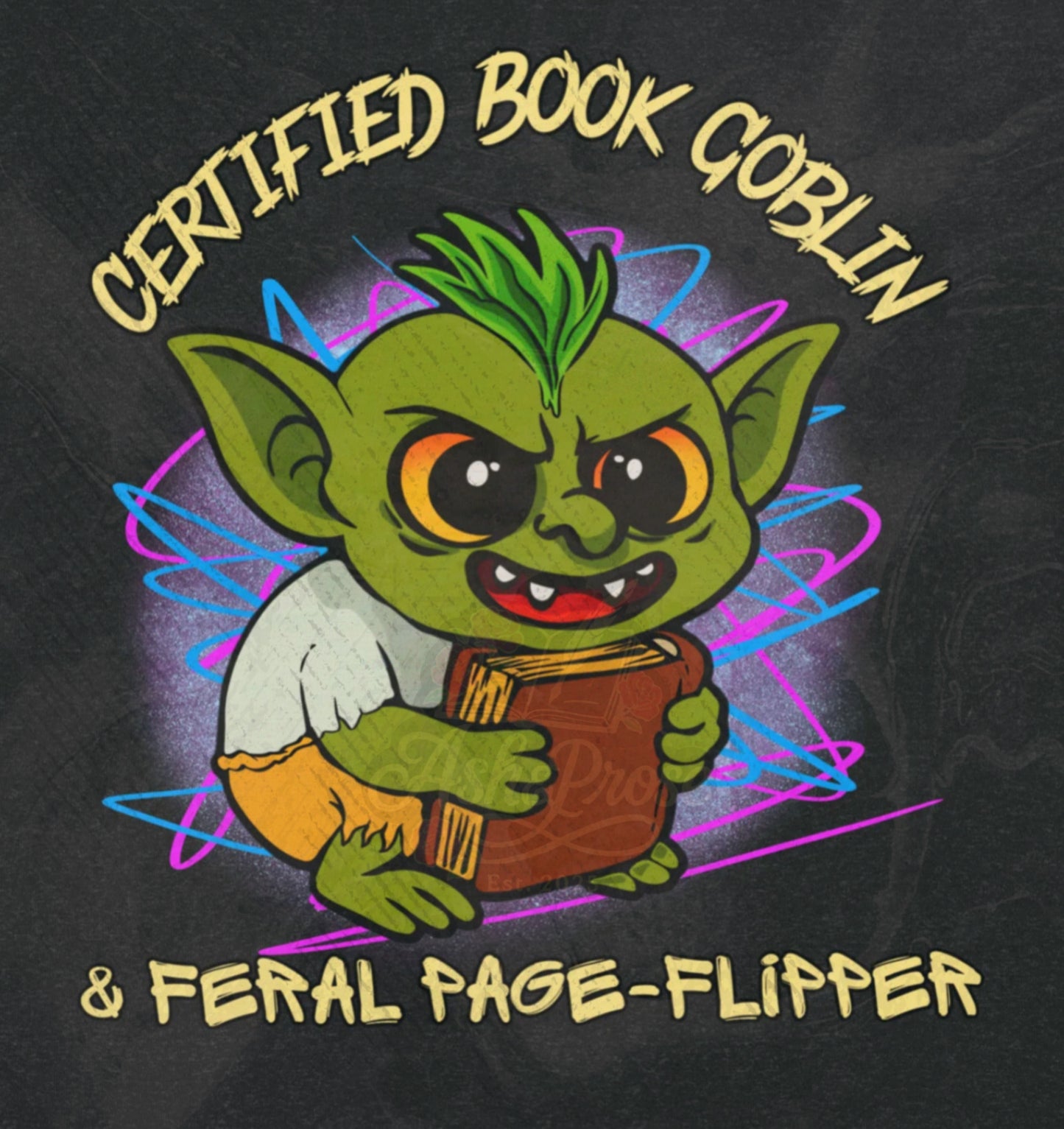 Certified Book Goblin T-Shirt | Witty Dark Academia Literary Tee