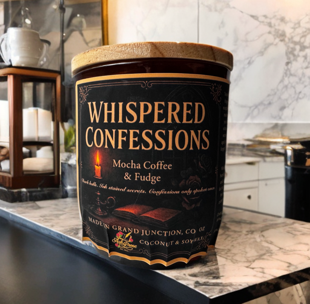 Whispered Confessions: A Dark Academia Candle