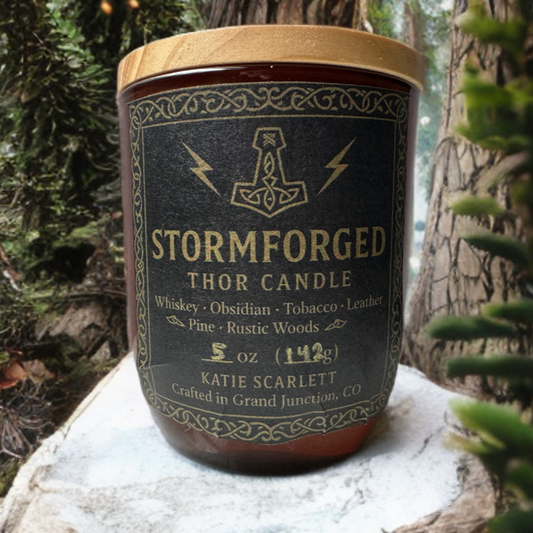 Stormforged: Thor Norse Mythology Candle Candle