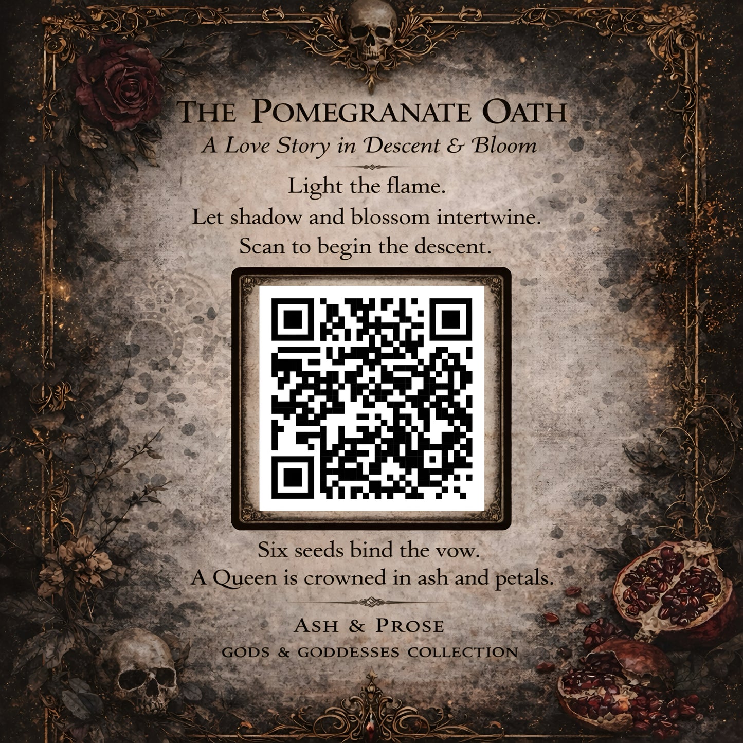Hades "Lord of the Dead" Scented Candle Pomegranate & Myrrh