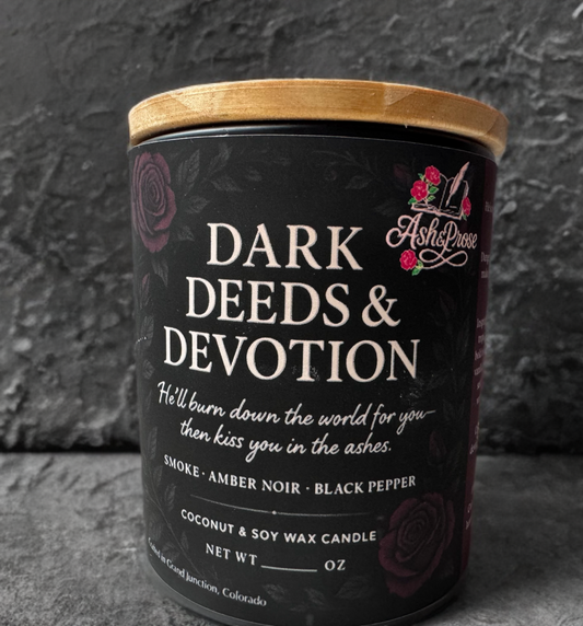 Dark Deeds & Devotion | Dark Romance Candle