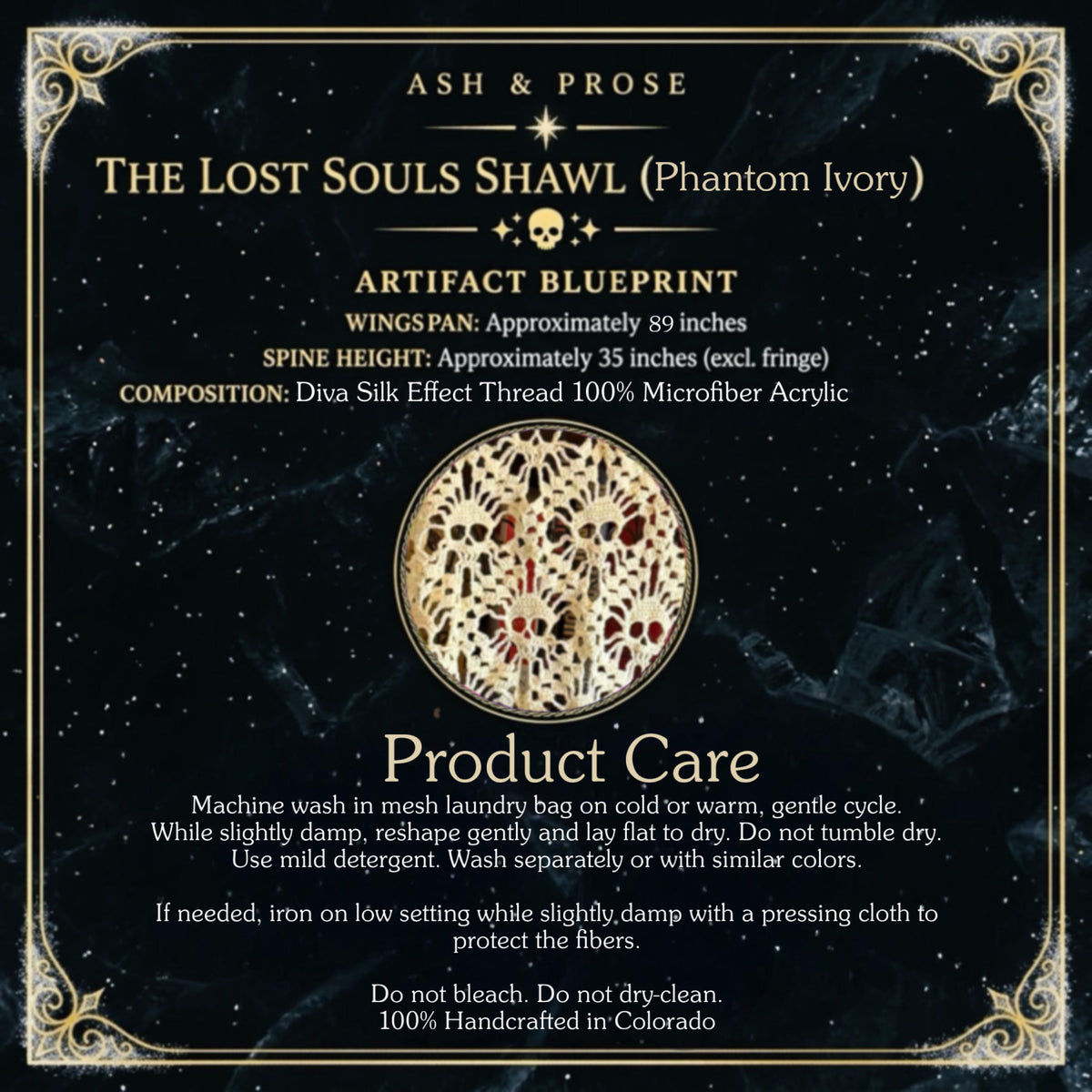 Lost Souls Shawl | Phantom Ivory