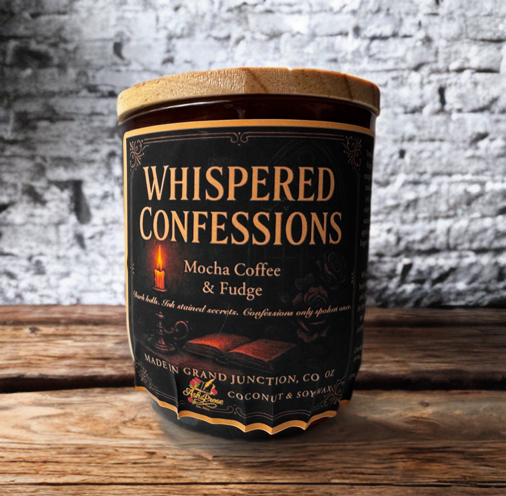 Whispered Confessions: A Dark Academia Candle