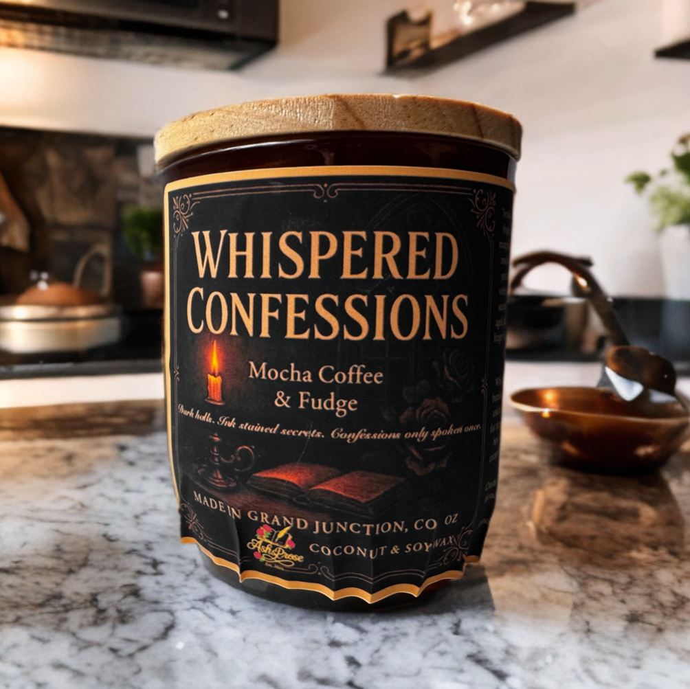 Whispered Confessions: A Dark Academia Candle
