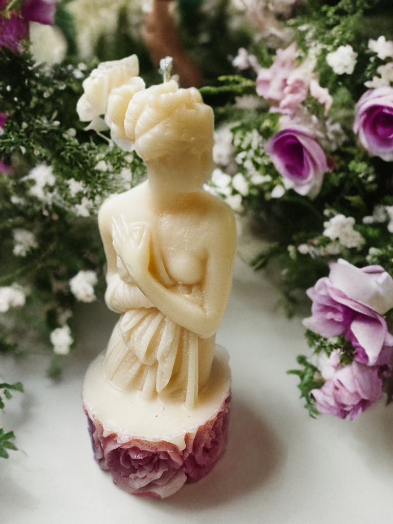 Venus Pillar Candle | Sculptural Goddess Candle