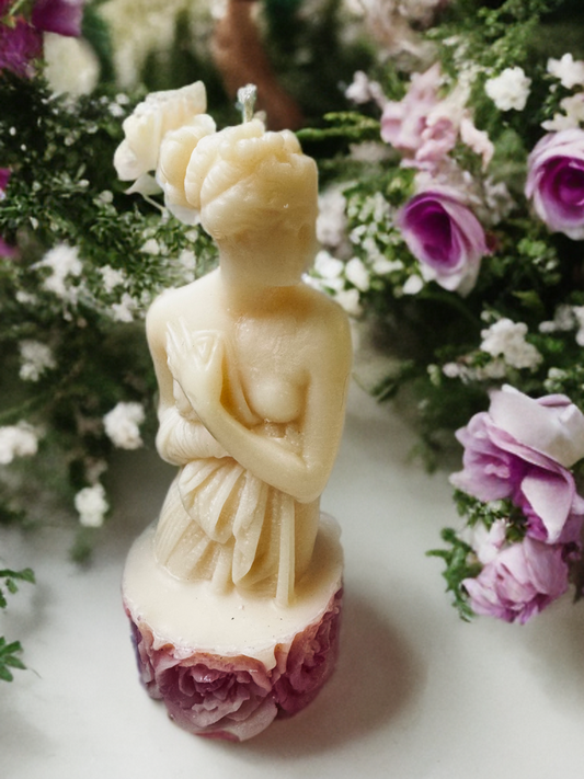 Venus Pillar Candle | Sculptural Goddess Candle