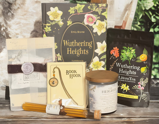 Wuthering Heights Gift Set – Literary Candle, Book, Tea & Book Hook
