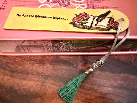 "And So The Adventure Begins" Bookmark
