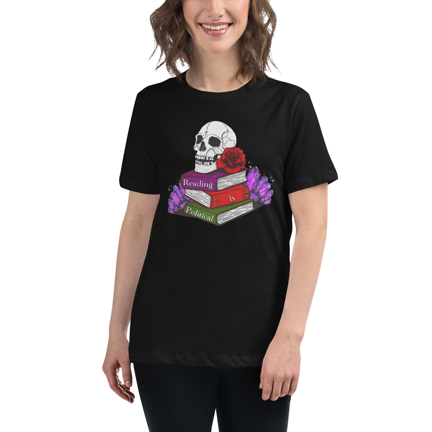 Reading Is Political T-Shirt | Book Lover & Dark Academia Apparel | Ash & Prose