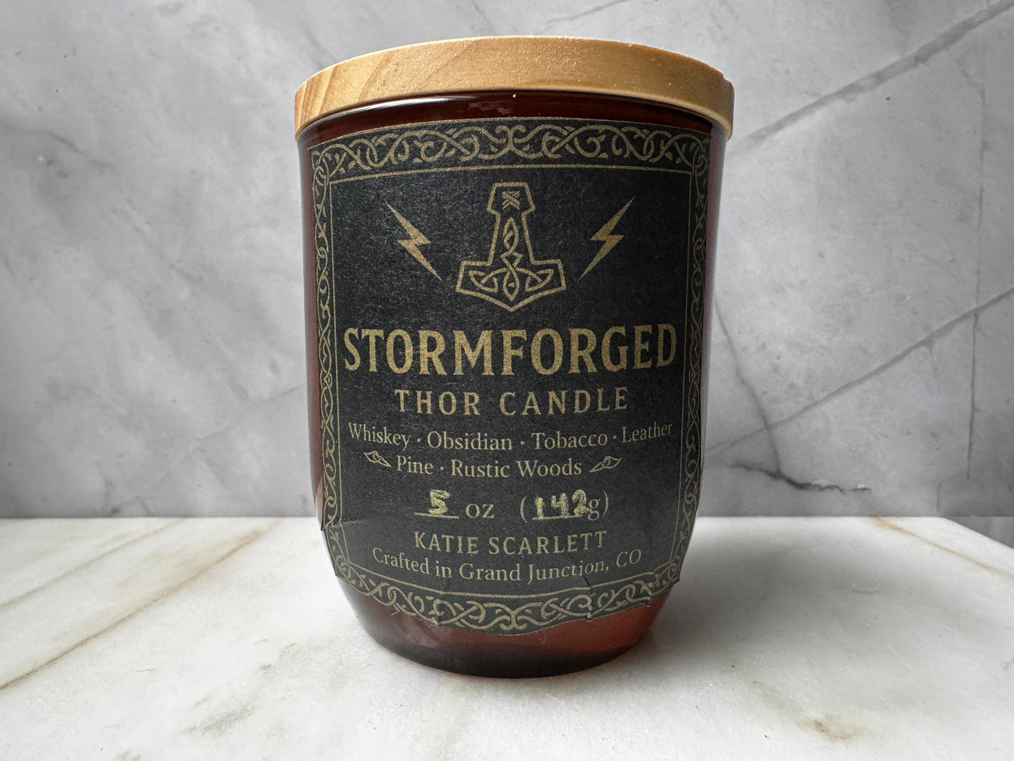 Stormforged: Thor Norse Mythology Candle Candle