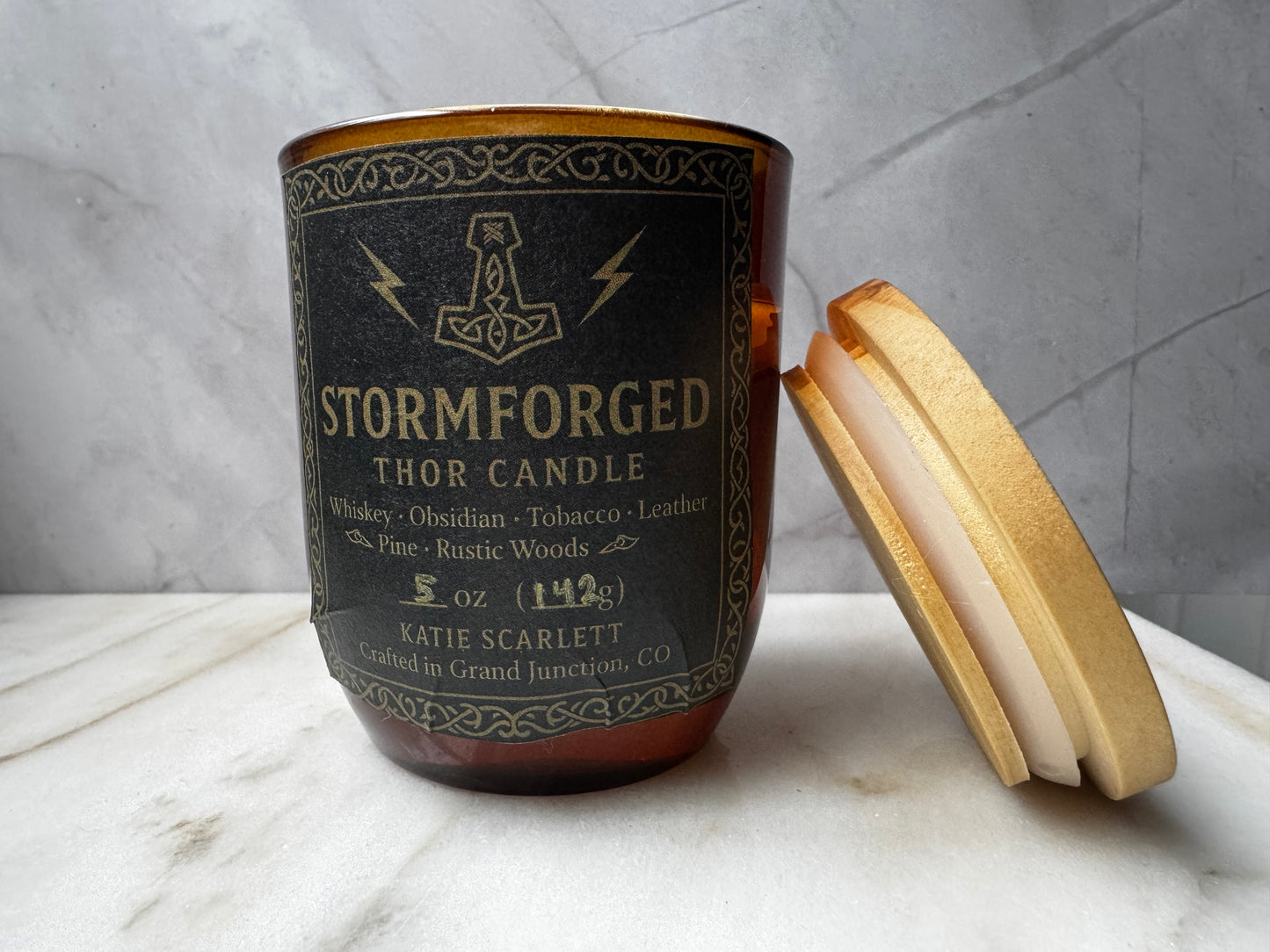 Stormforged: Thor Norse Mythology Candle Candle