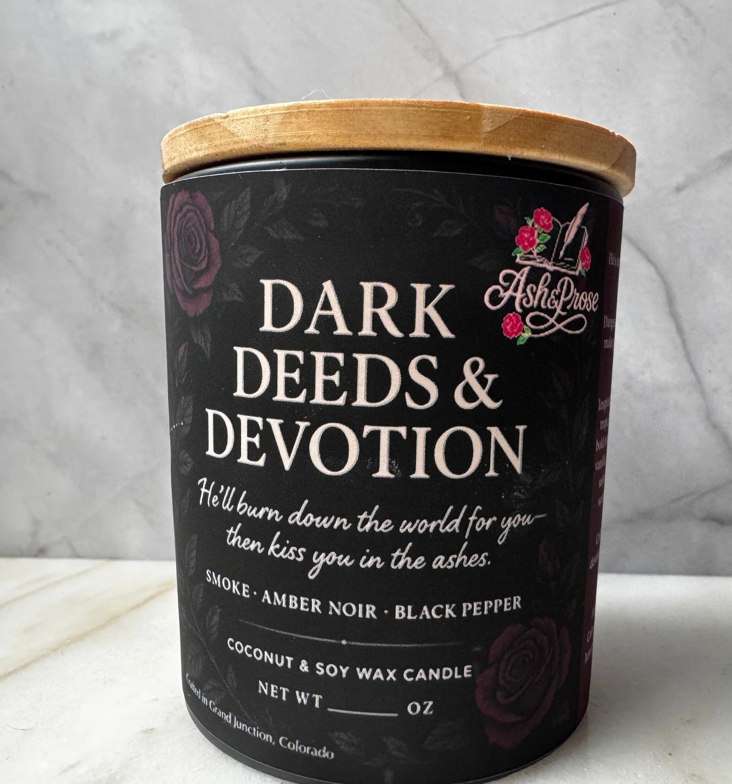 Dark Deeds & Devotion | Dark Romance Candle