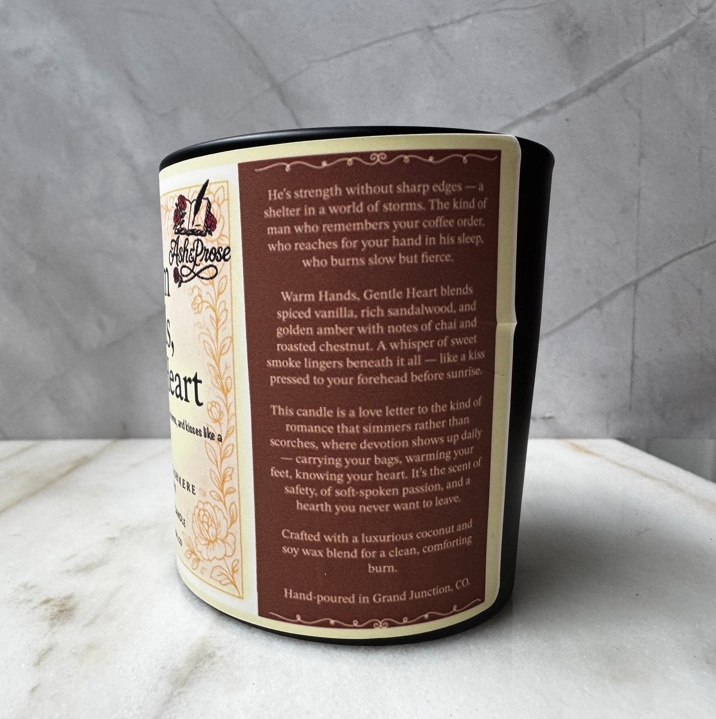 Warm Hands, Gentle Heart | Golden Retriever Trope Candle