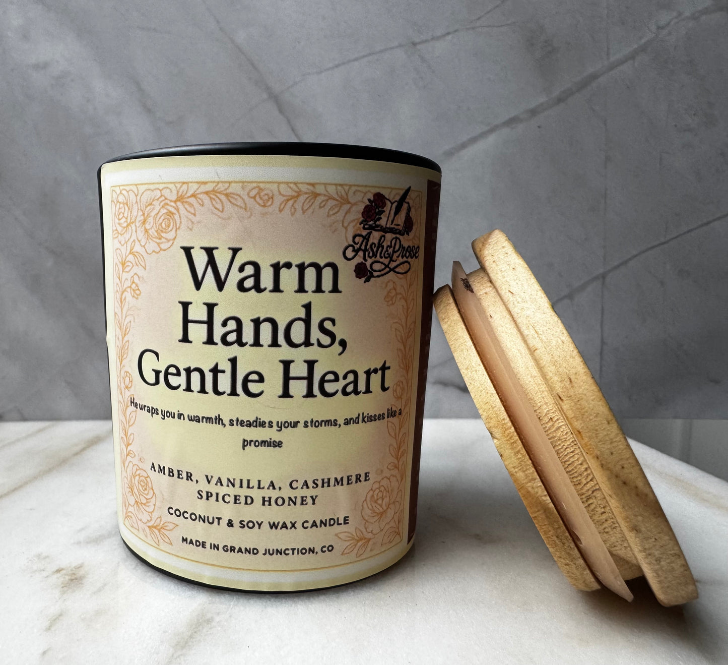 Warm Hands, Gentle Heart | Golden Retriever Trope Candle