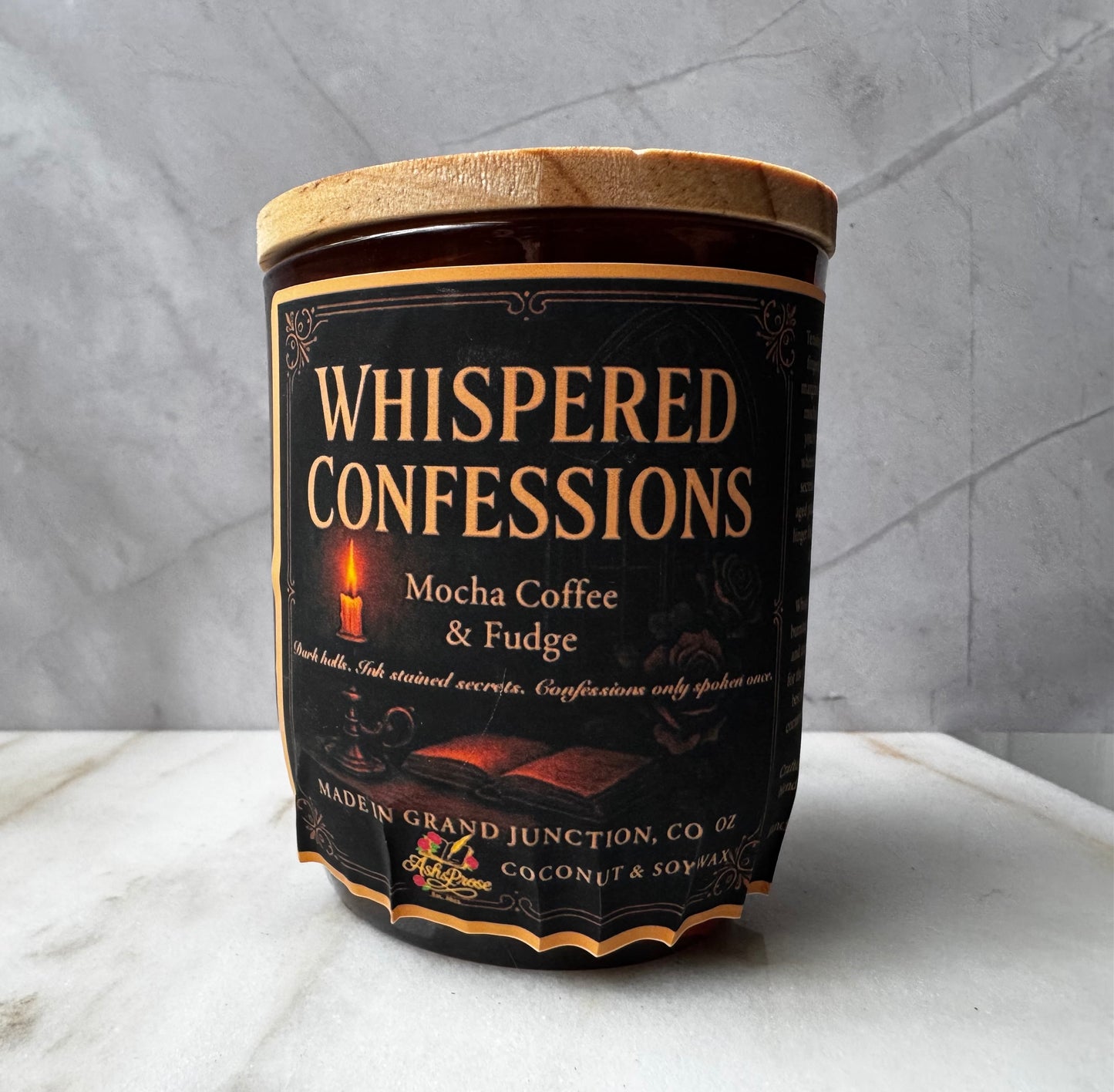 Whispered Confessions: A Dark Academia Candle