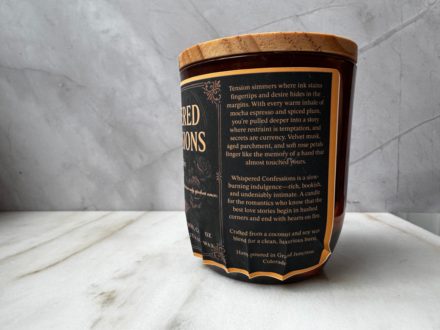 Whispered Confessions: A Dark Academia Candle