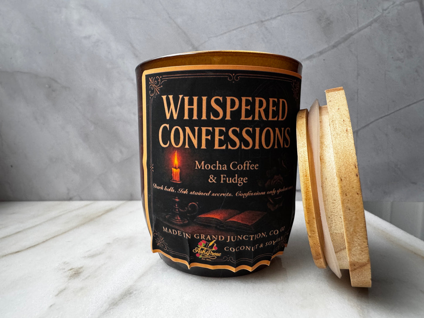 Whispered Confessions: A Dark Academia Candle