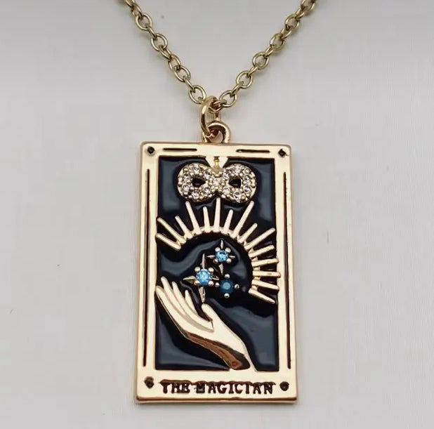 The Magician's Manifestation: Tarot Card Necklace