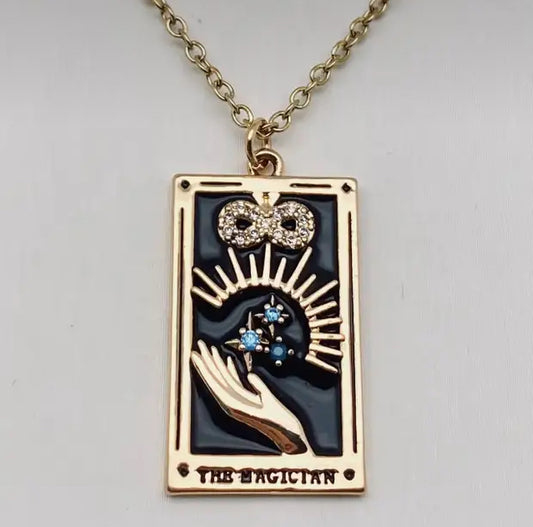 The Magician's Manifestation: Tarot Card Necklace
