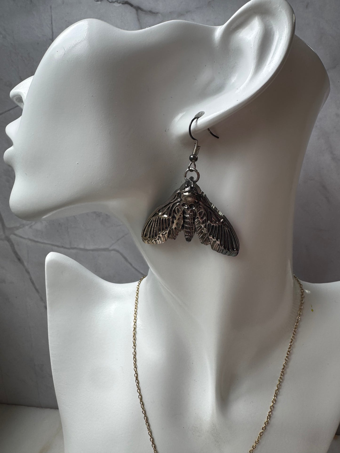 Death's Head Moth | Gothic Earrings