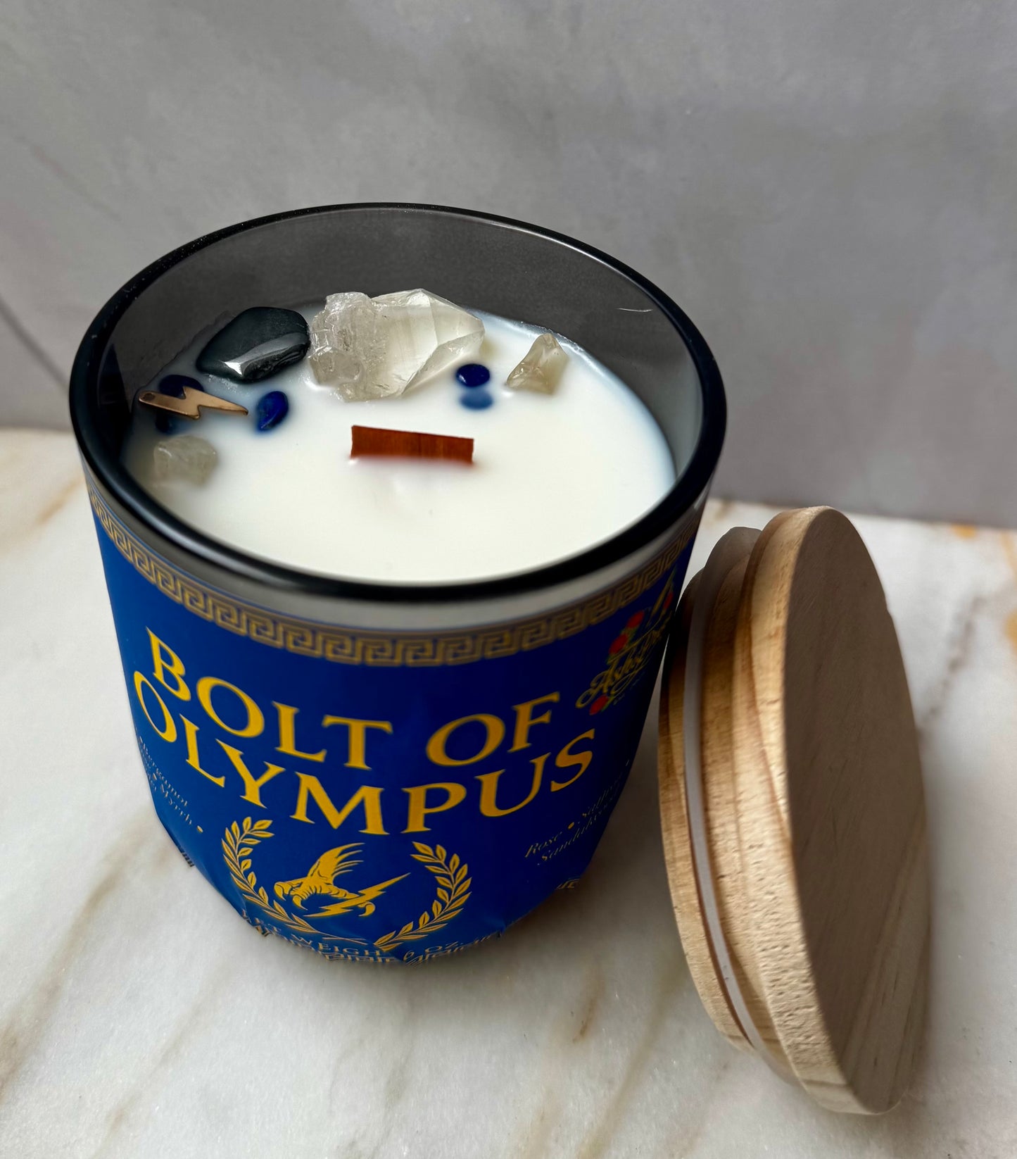 The Bolt of Olympus | Zeus Candle | Greek Mythologynd Vetiver