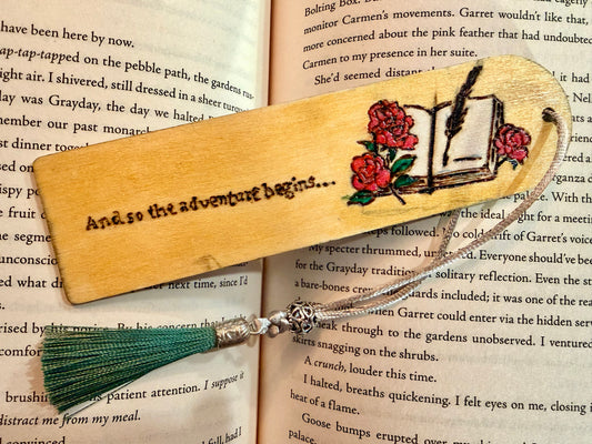 "And So The Adventure Begins" Bookmark