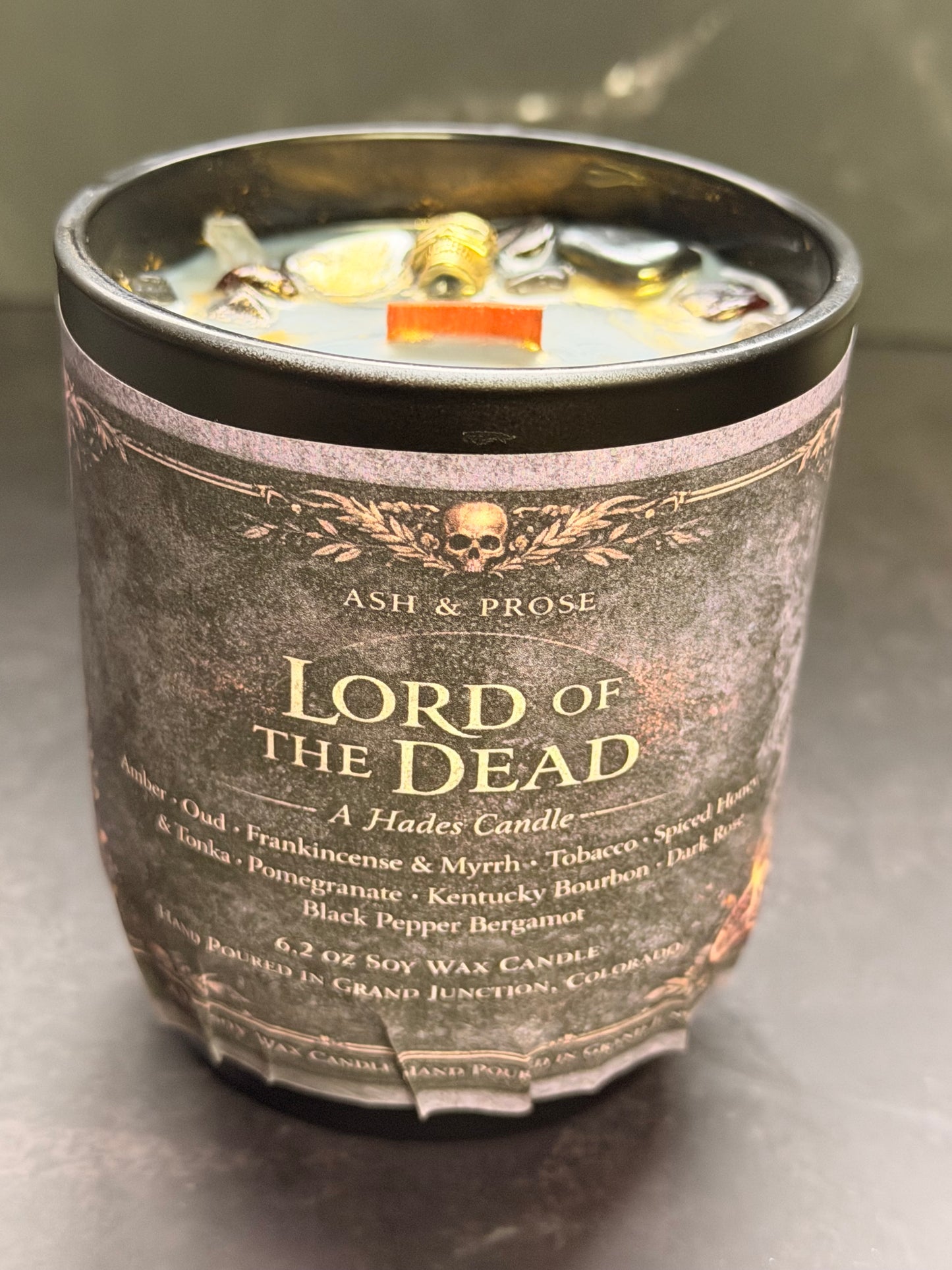 Hades "Lord of the Dead" Scented Candle Pomegranate & Myrrh