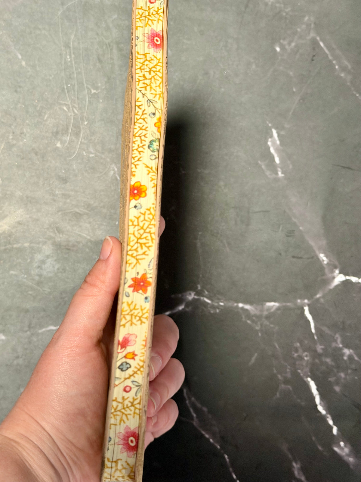 Floral Embossed Vegan Leather Journal